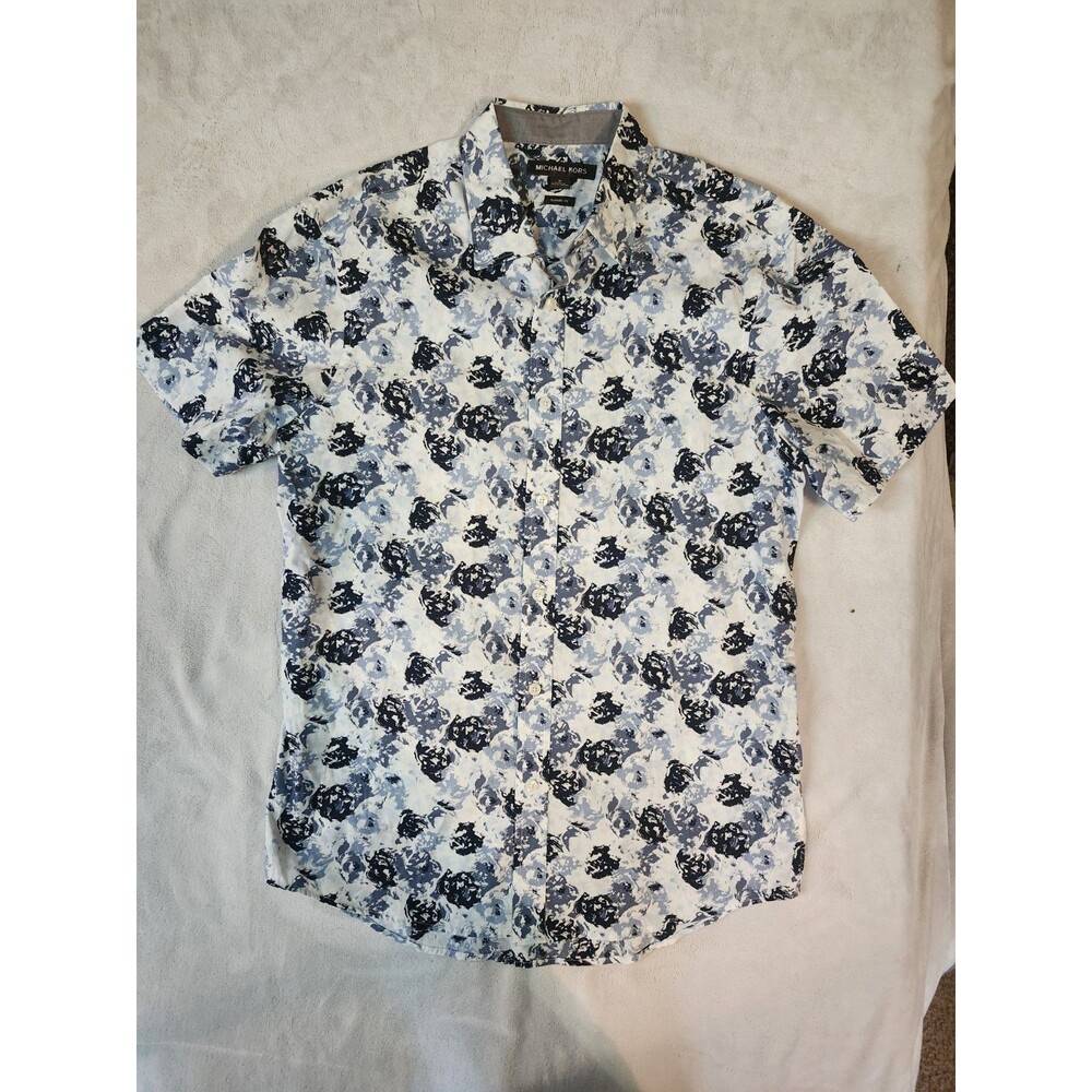 Michael Kors men's short-sleeve button-down shirt